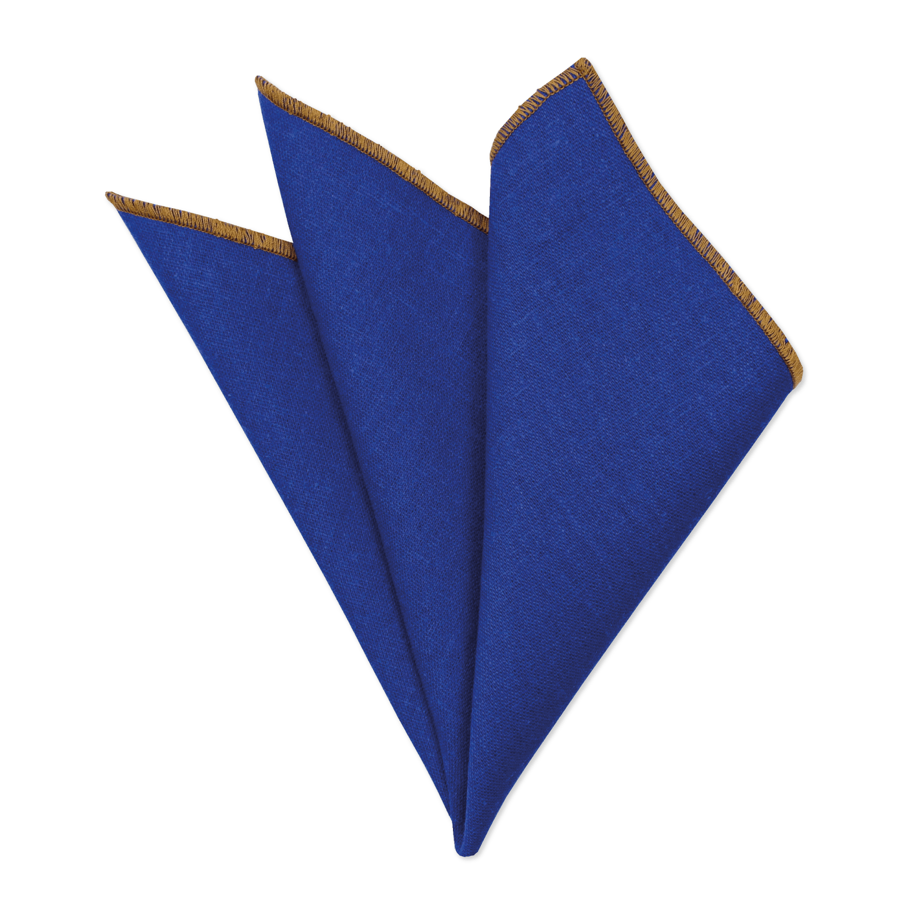 Lenço de Bolso Linho Azul Cobalto