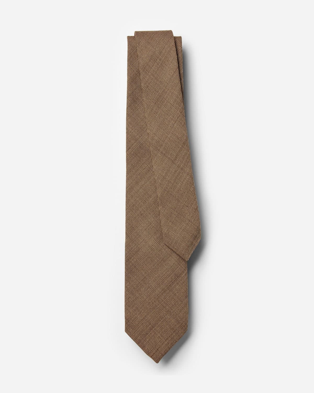 Gravata Slim Lã Fria Cappuccino