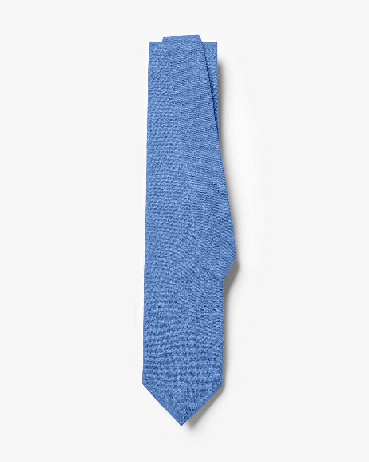Gravata Slim Linho Azul Claro