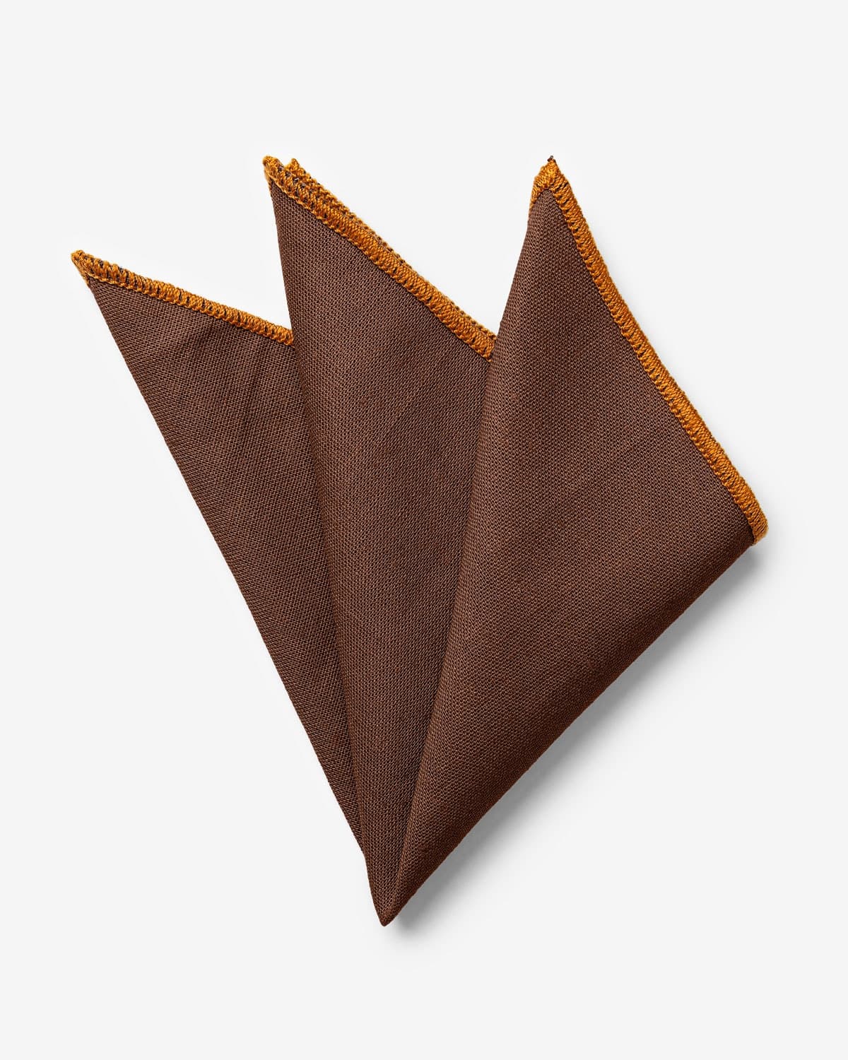 Lenço de Bolso Linho Marrom