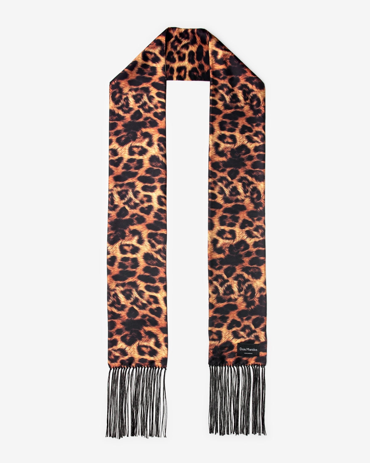 Echarpe Cetim Leopardo
