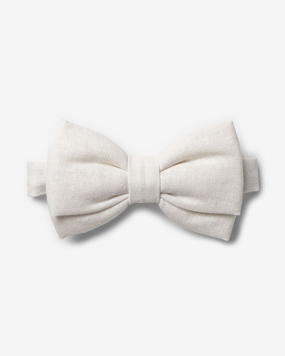 Gravata Borboleta Linho Off White