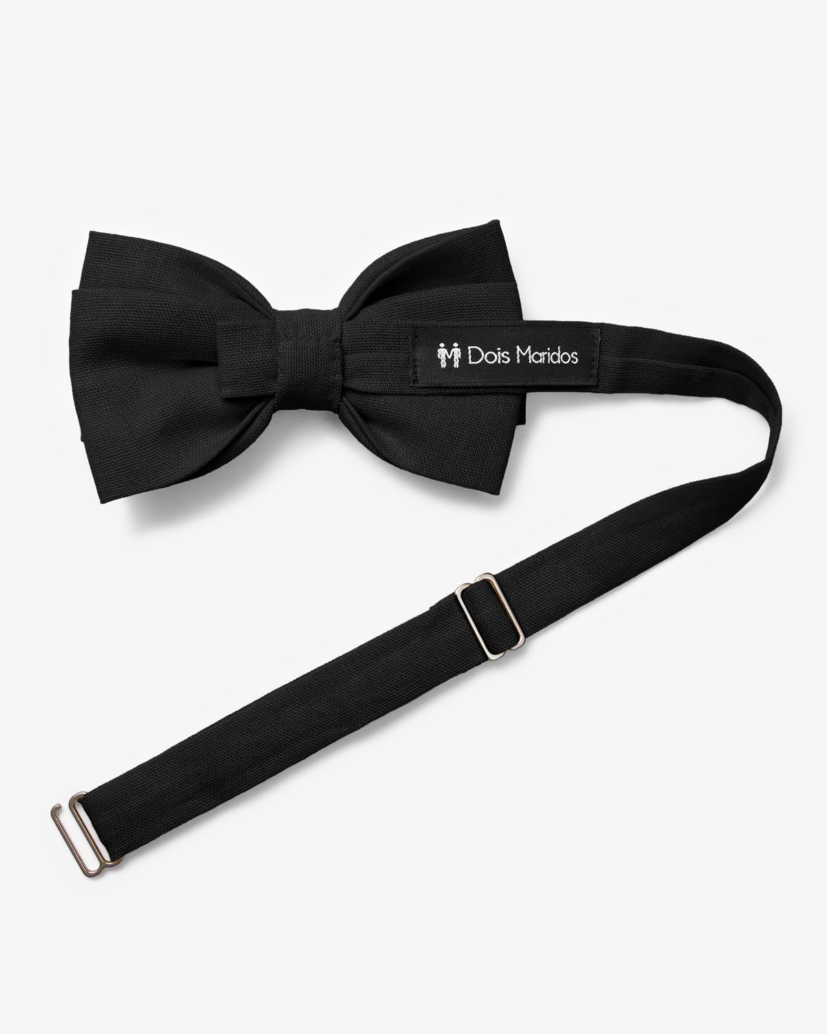 Gravata Borboleta Linho Preto