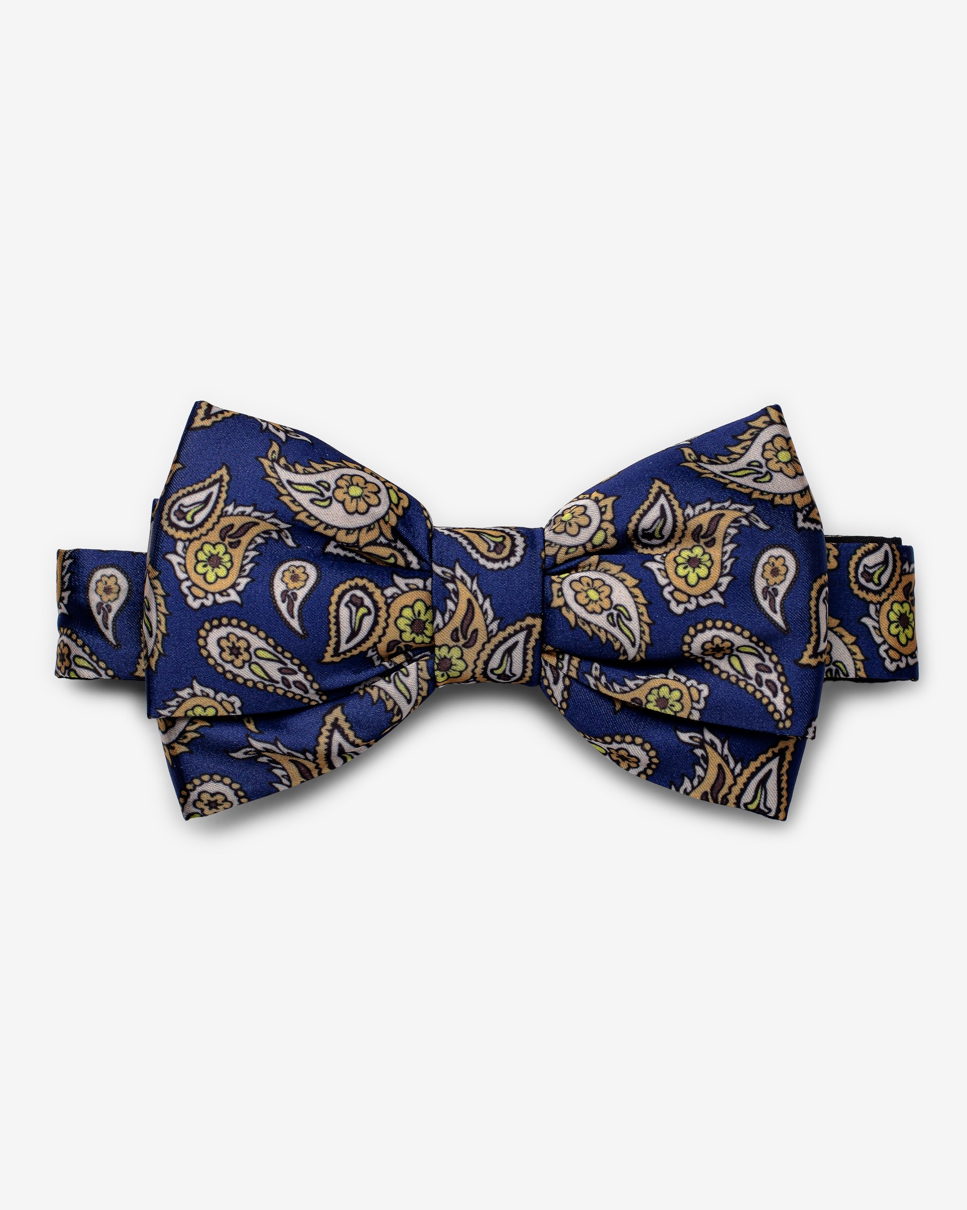 Gravata Borboleta Paisley Azul