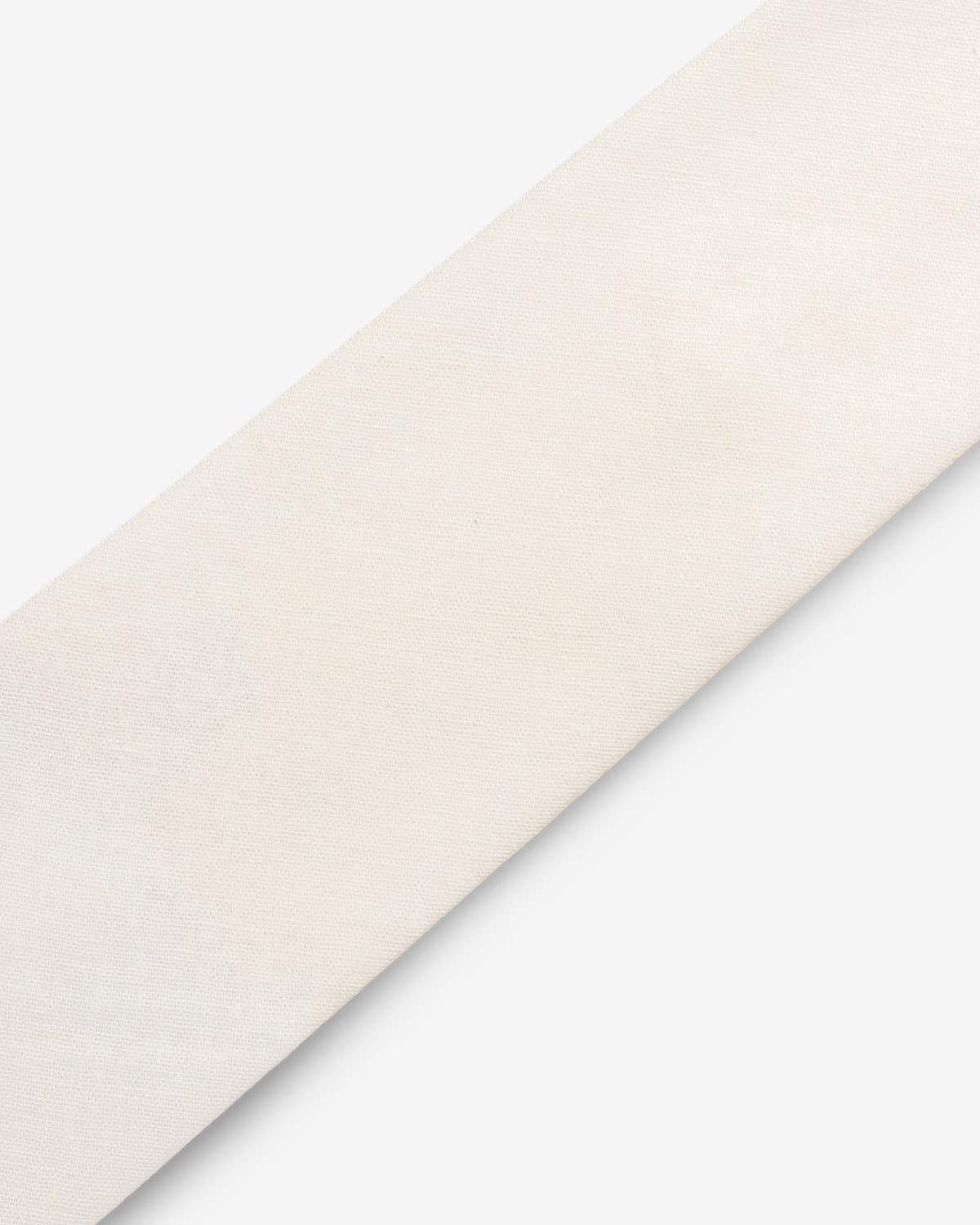Gravata Larga Linho Off White