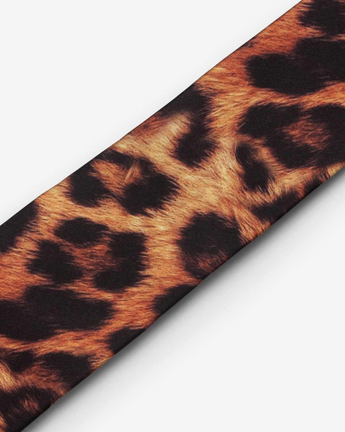 Gravata Slim Cetim Leopardo