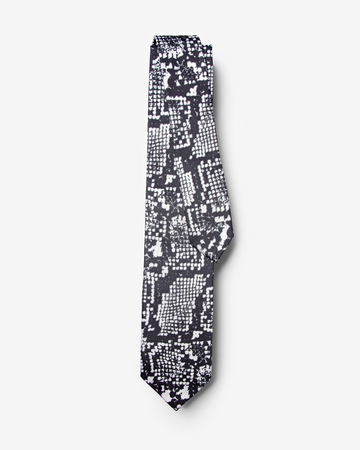 Gravata Slim Cetim Snake