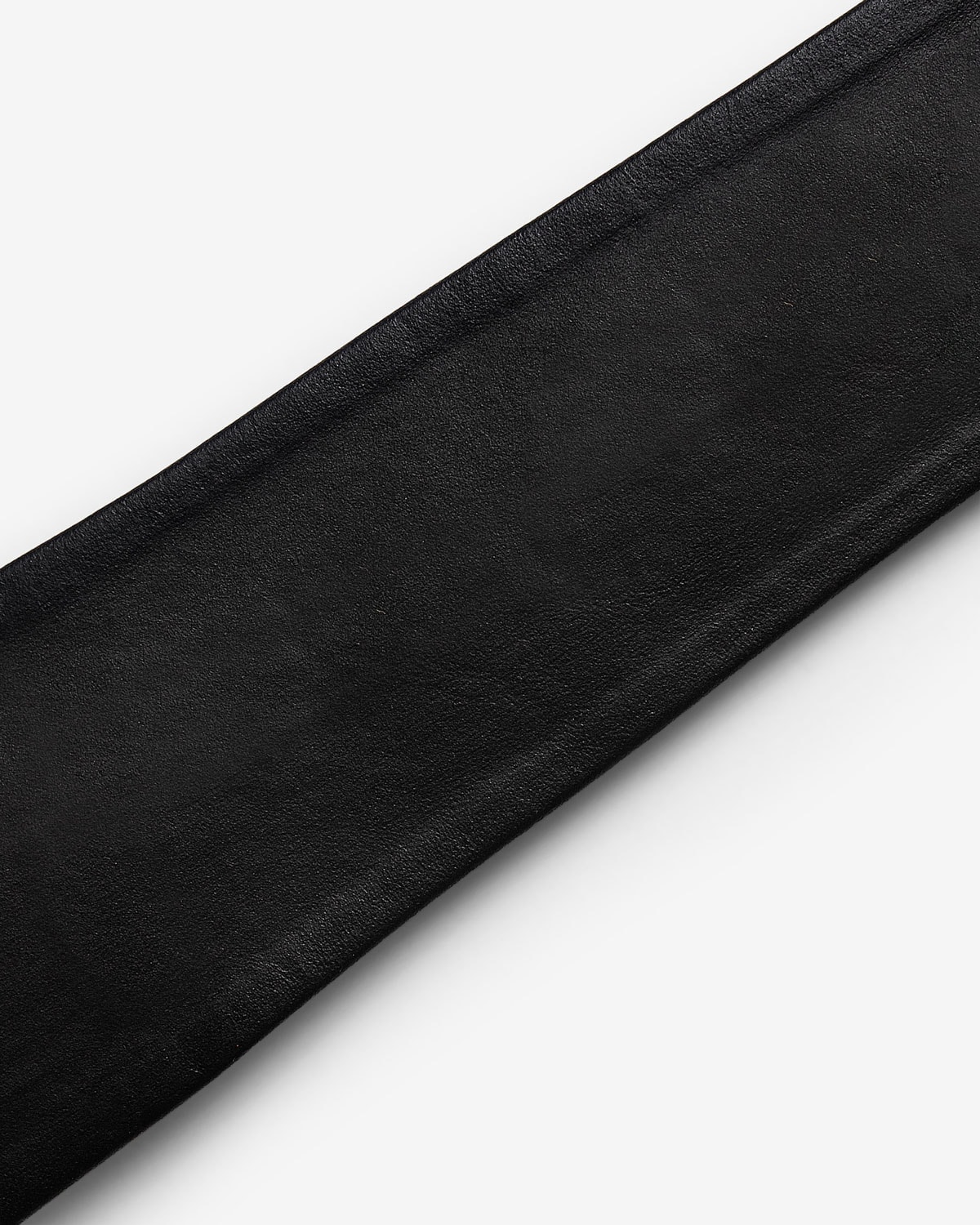 Gravata Slim Couro Preto