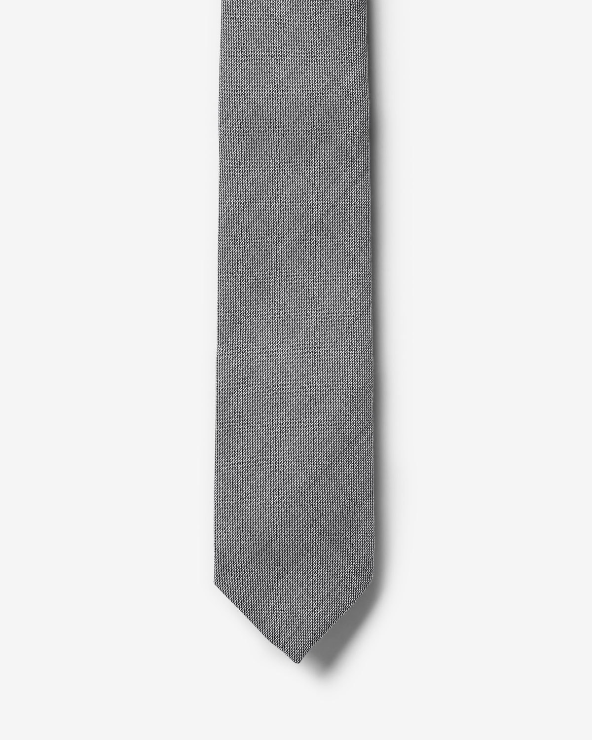 Gravata Slim Lã Fria Cinza