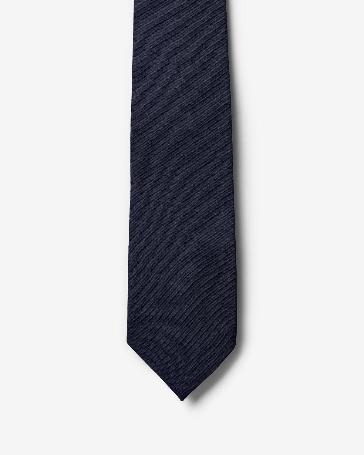 Gravata Slim Linho Azul Marinho