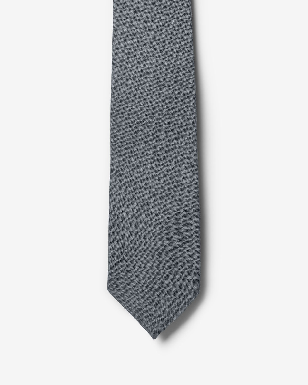 Gravata Slim Linho Cinza