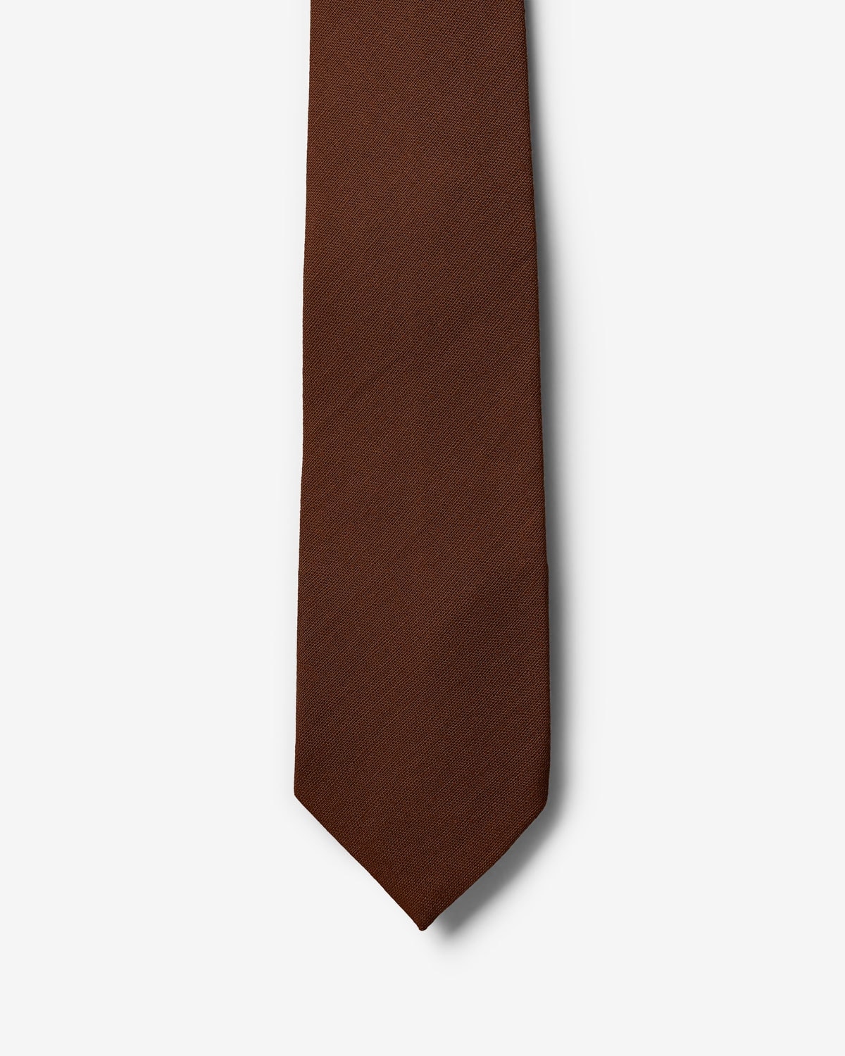 Gravata Slim Linho Marrom