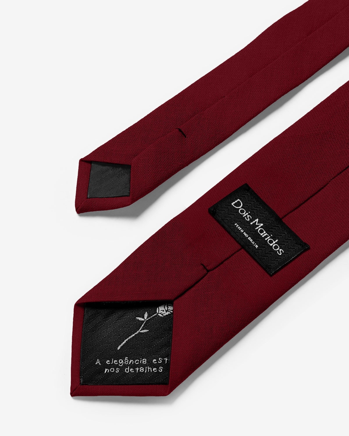 Gravata Slim Linho Marsala