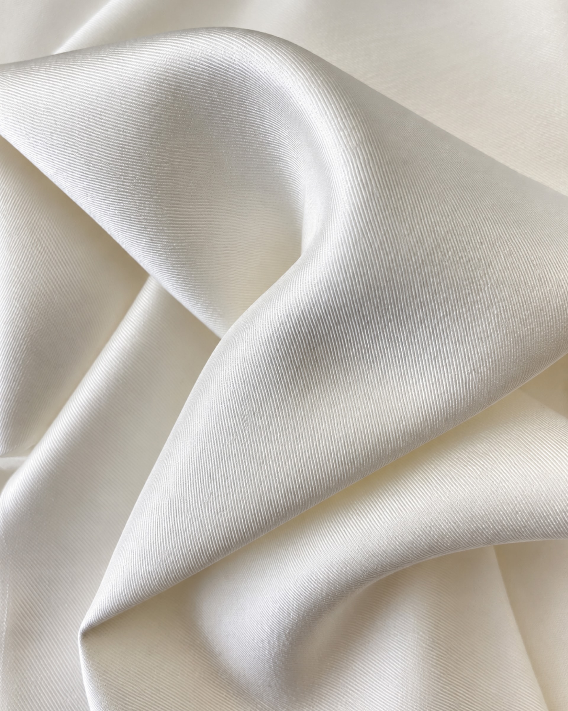 Gravata Slim Seda Off White