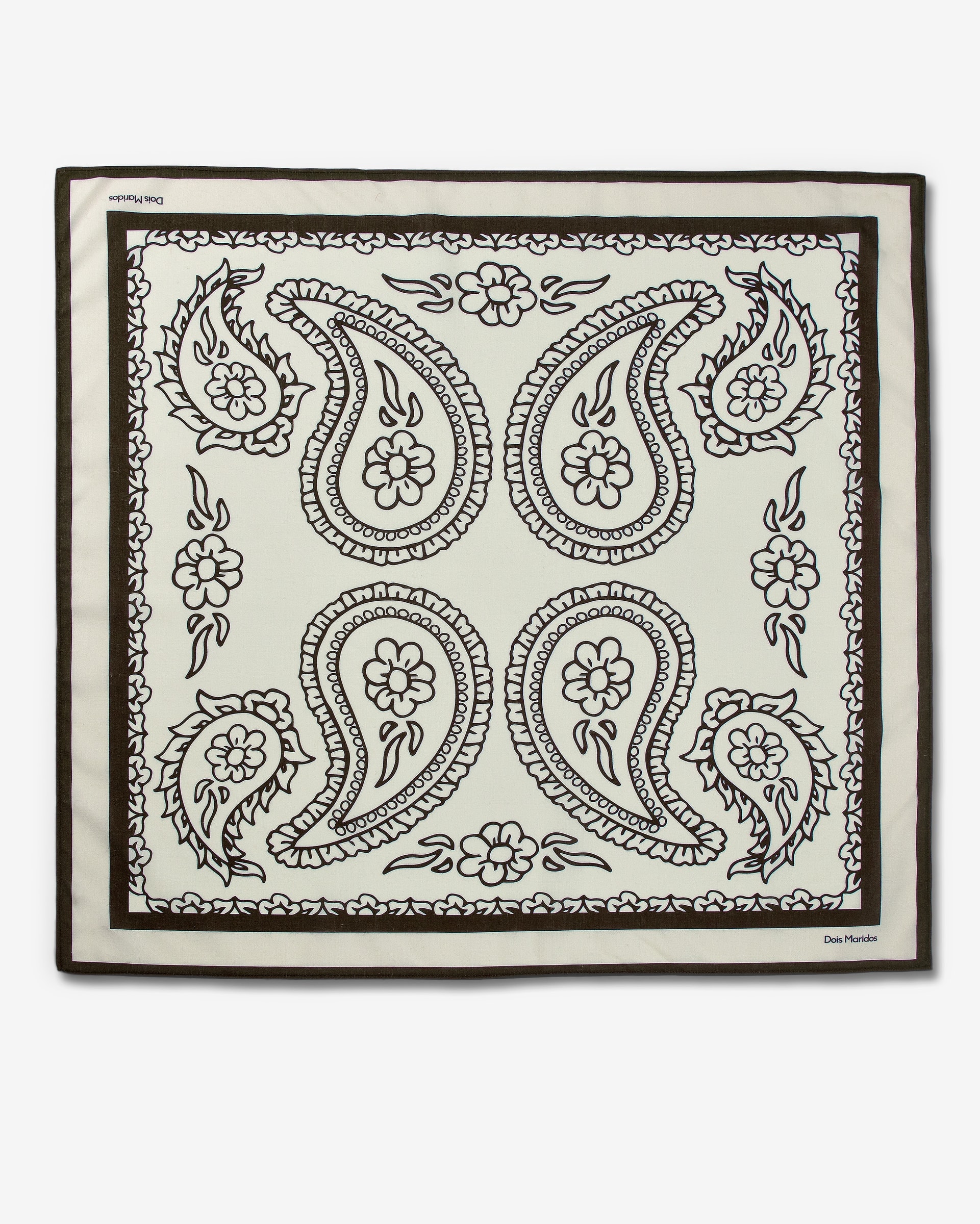 Foulard Paisley Marrom