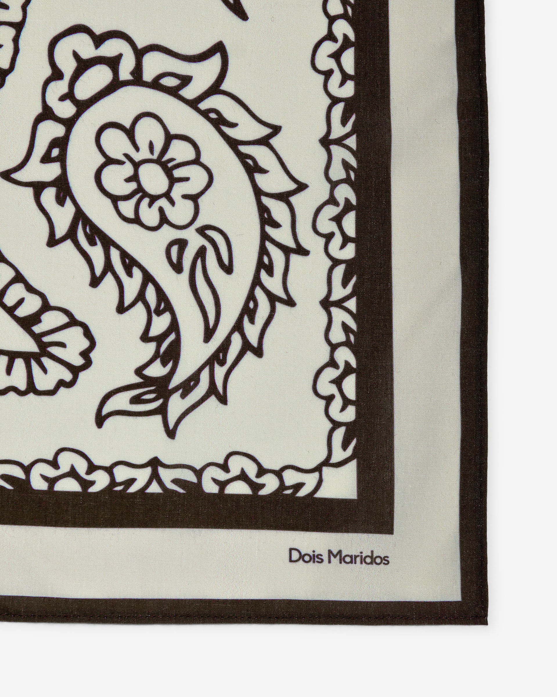 Foulard Paisley Marrom