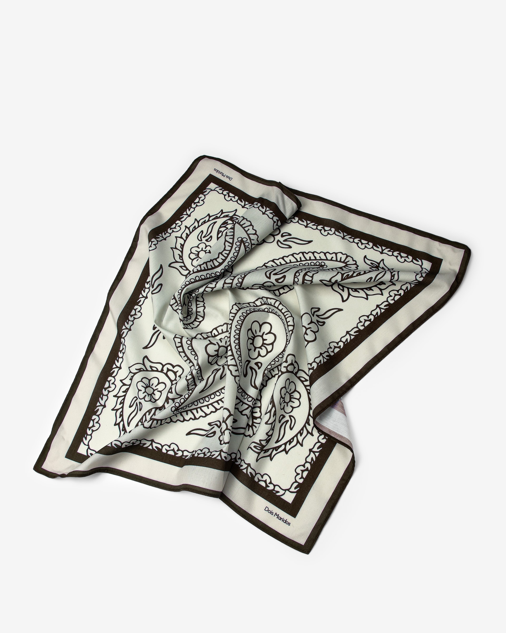 Foulard Paisley Marrom