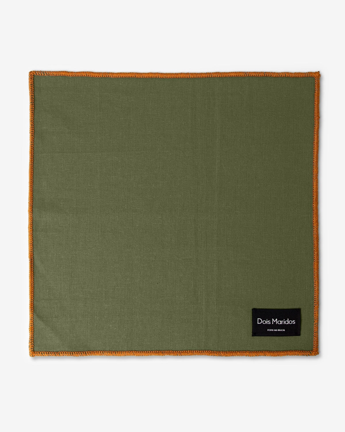 Lenço de Bolso Linho Verde Oliva