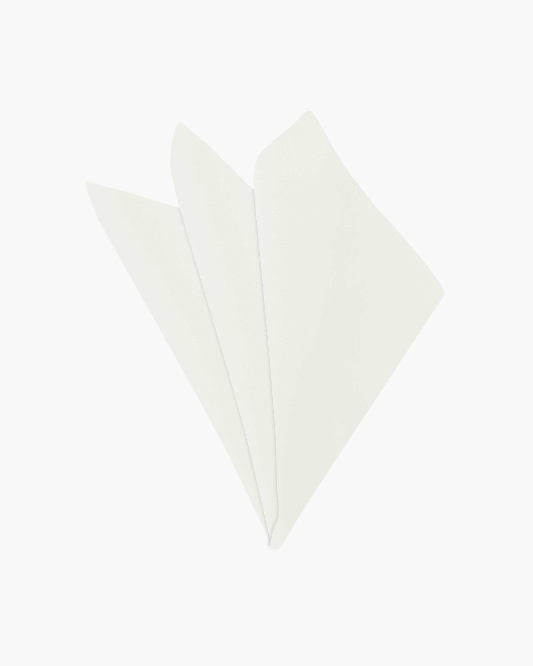 Lenço de Bolso Seda Off White