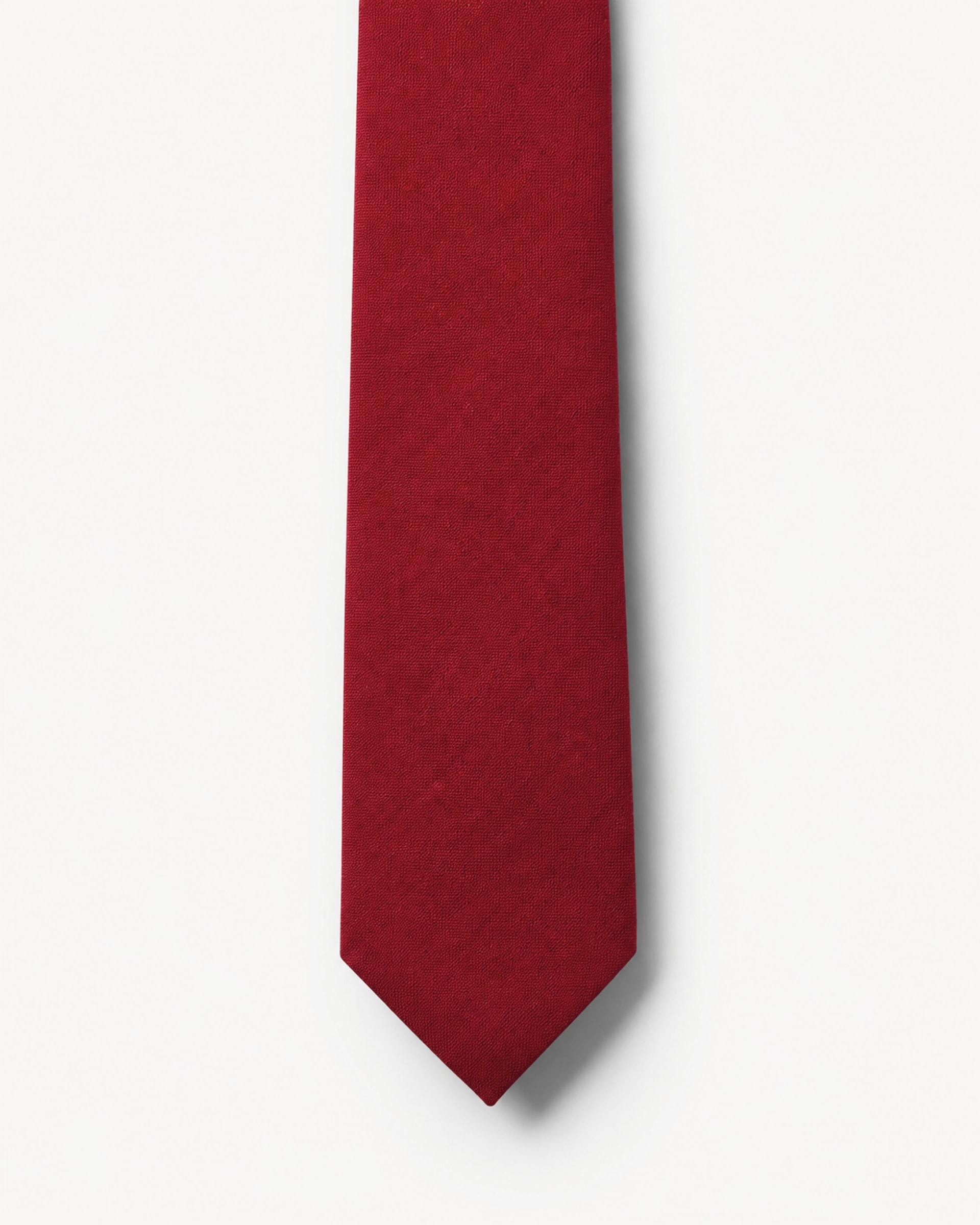 Gravata Slim Lã Super 120 Marsala