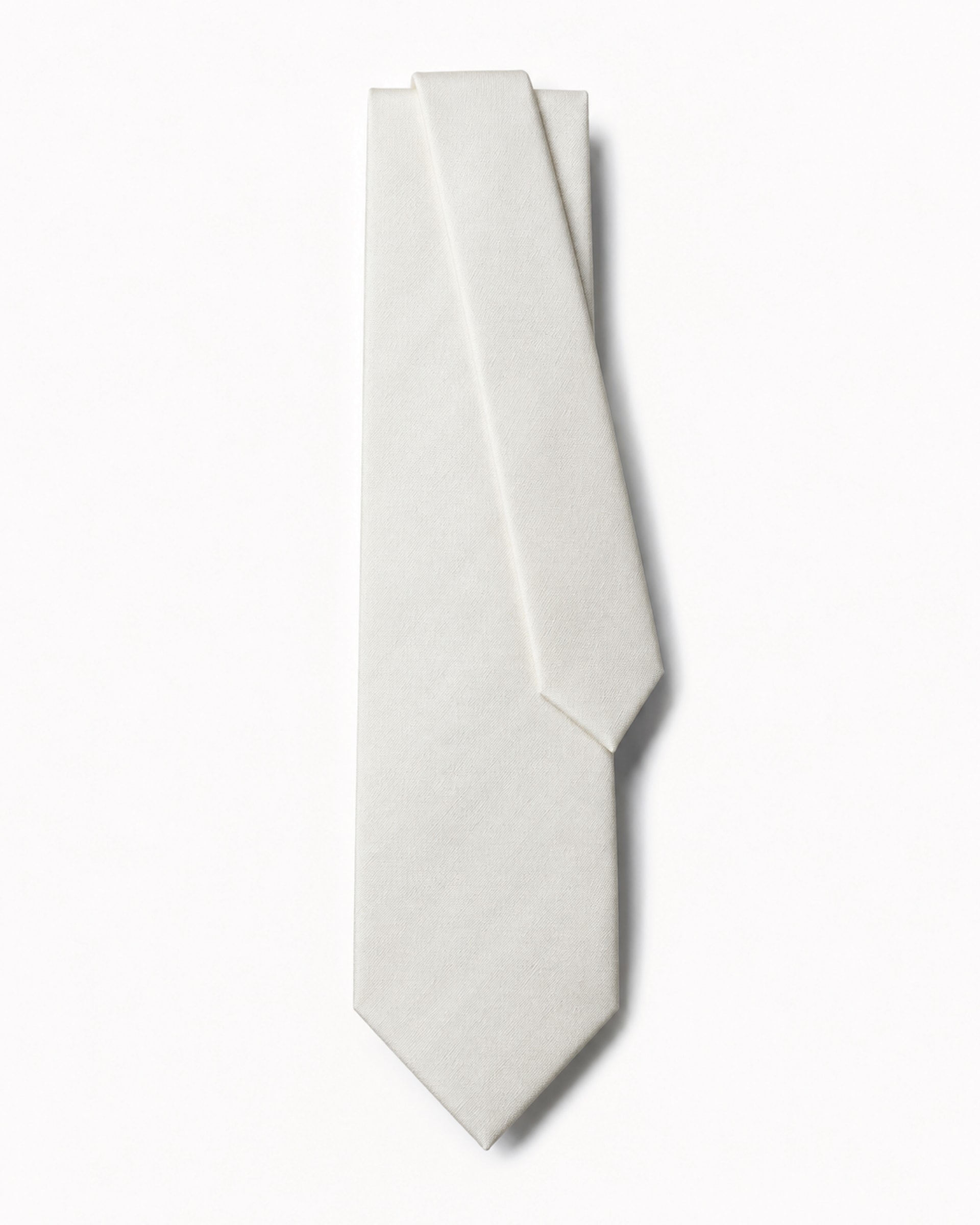Gravata Larga Lã Super 120s Off White