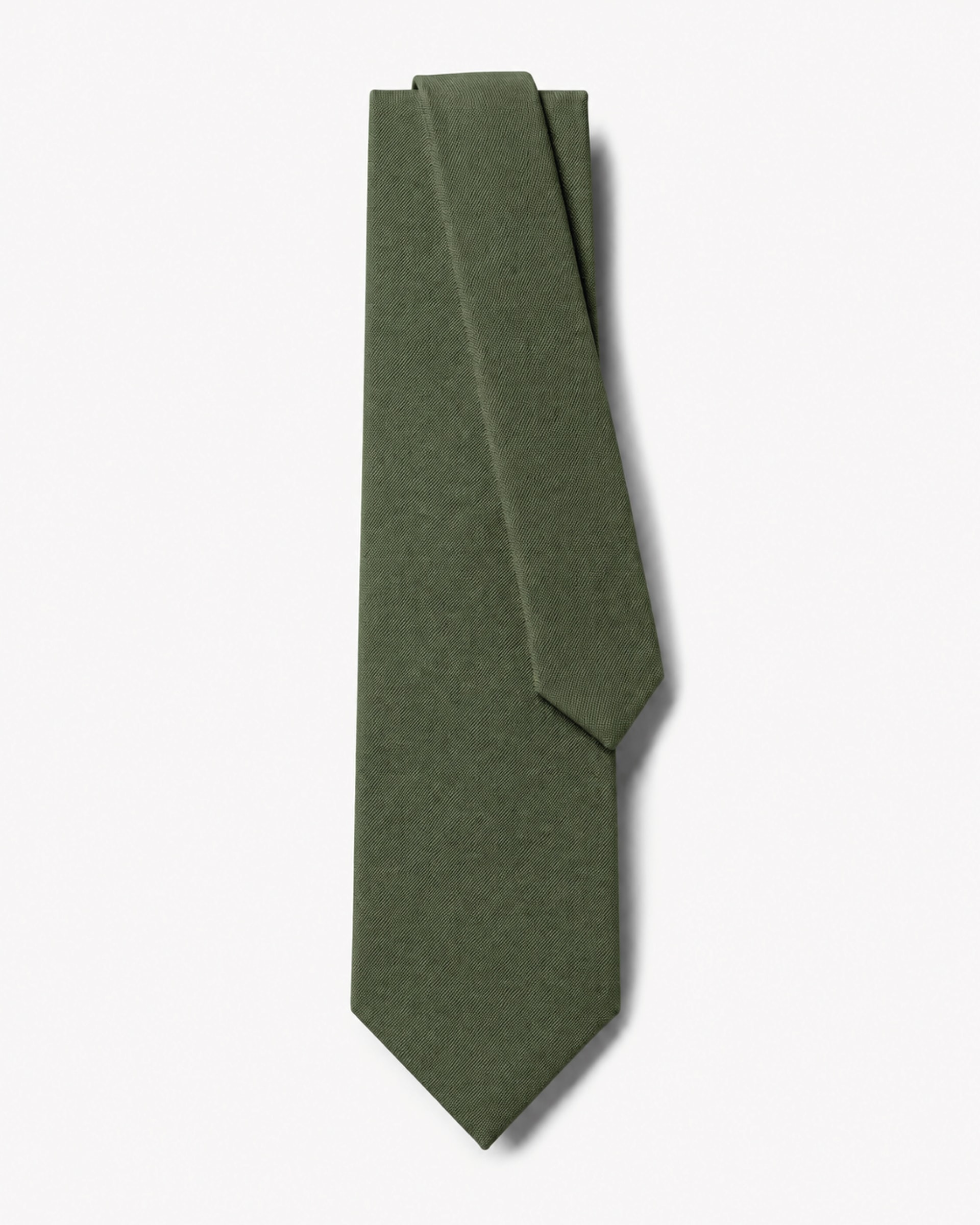 Gravata Larga Lã Super 120s Verde