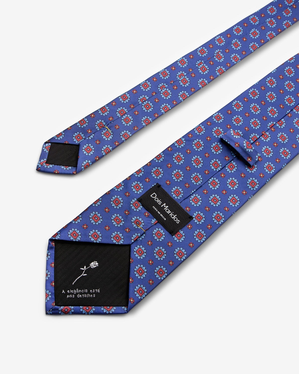 Gravata Larga Fiore Azul
