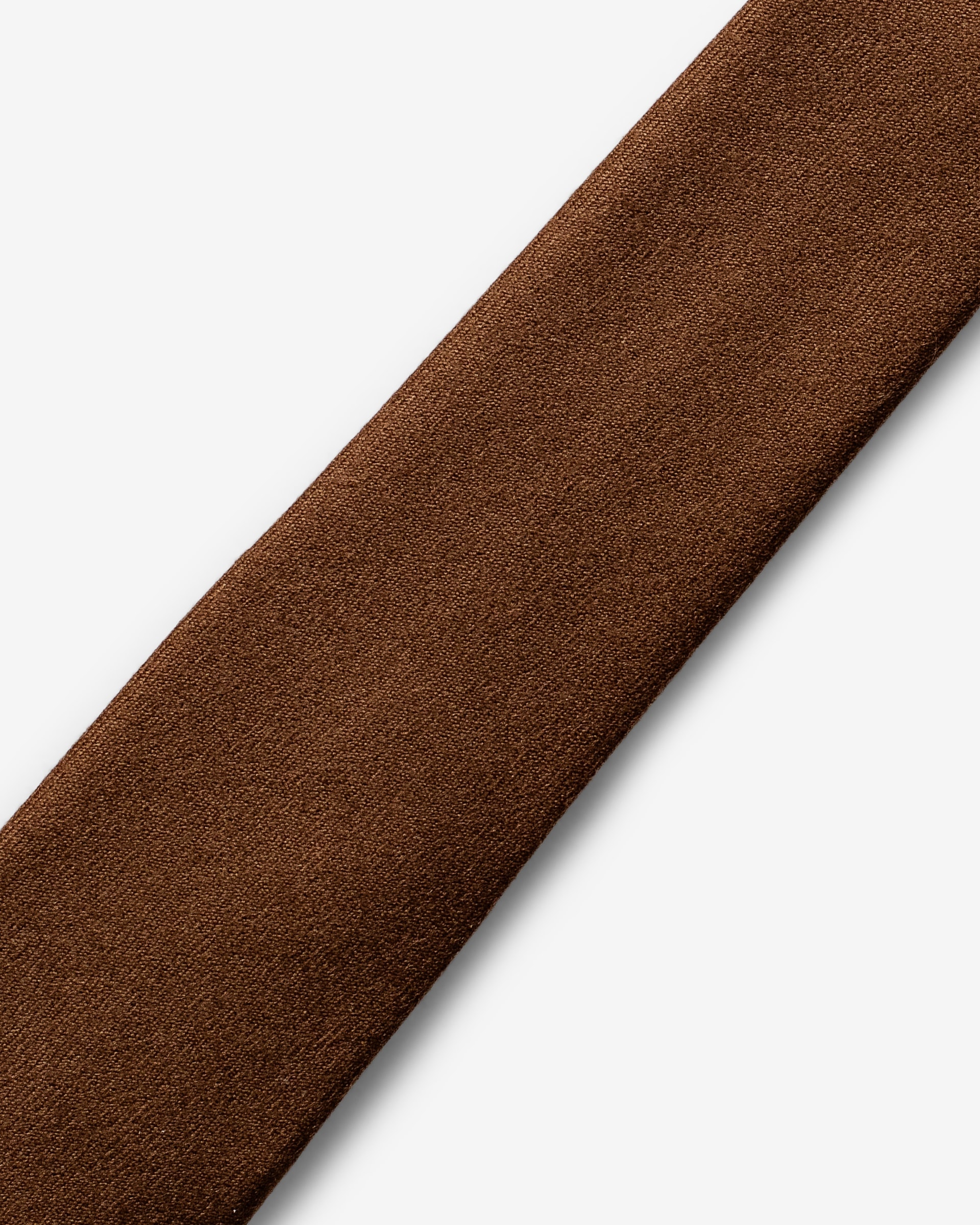 Gravata Slim Lã Super 120s Caramelo