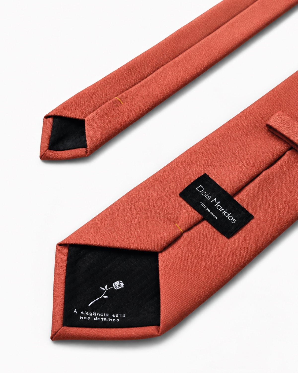 Gravata Larga Lã Super 120s Terracota