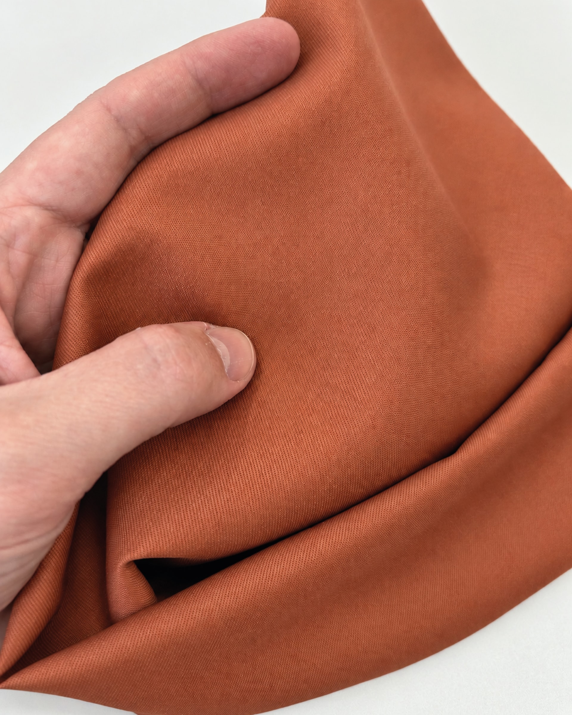 Gravata Slim Lã Super 120 Terracota