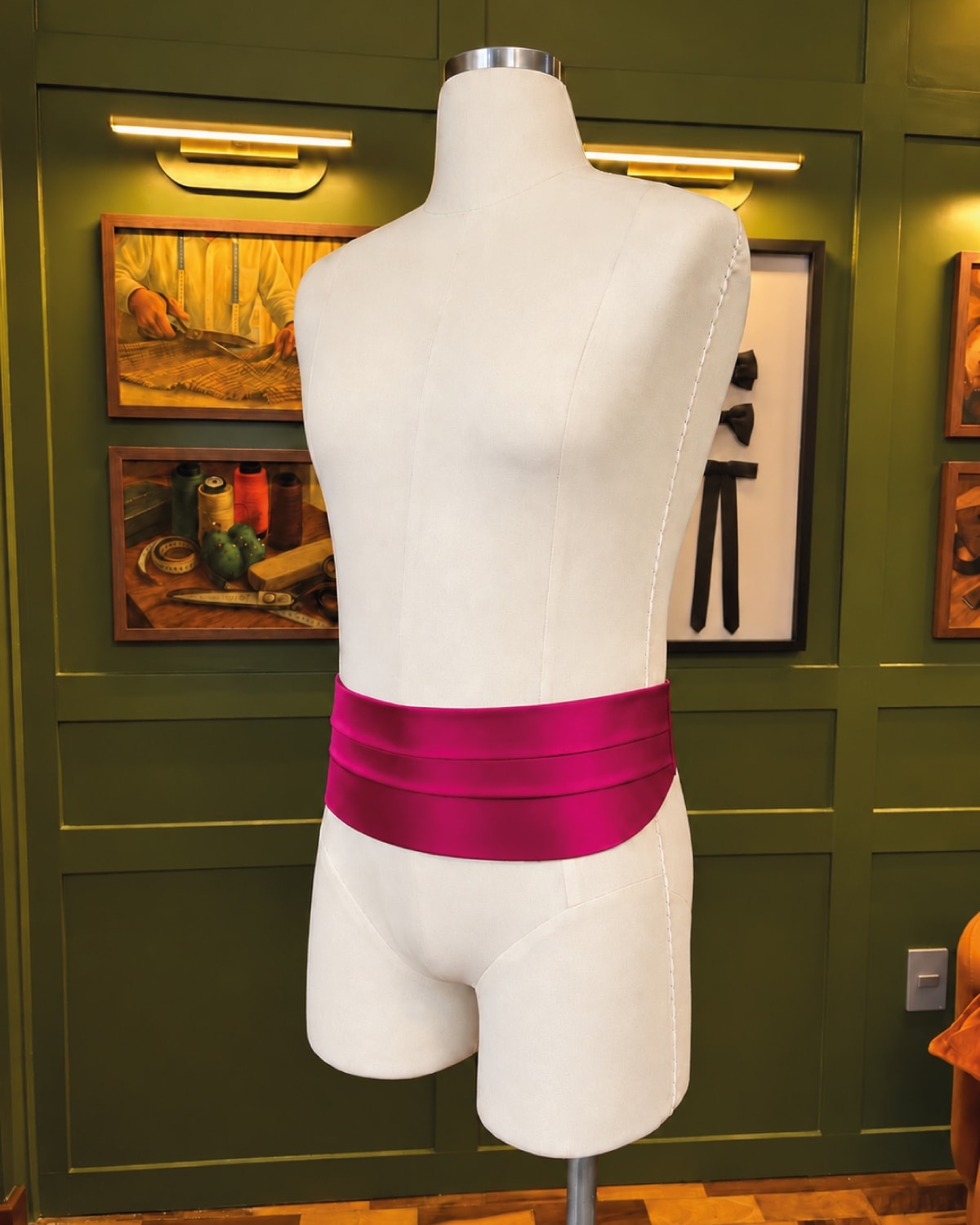 Cummerbund Cetim Rosa