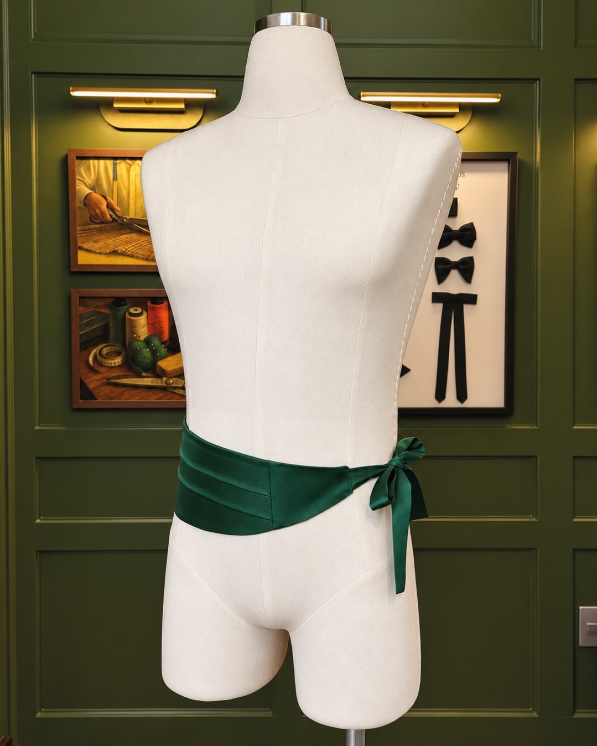 Cummerbund Cetim Verde