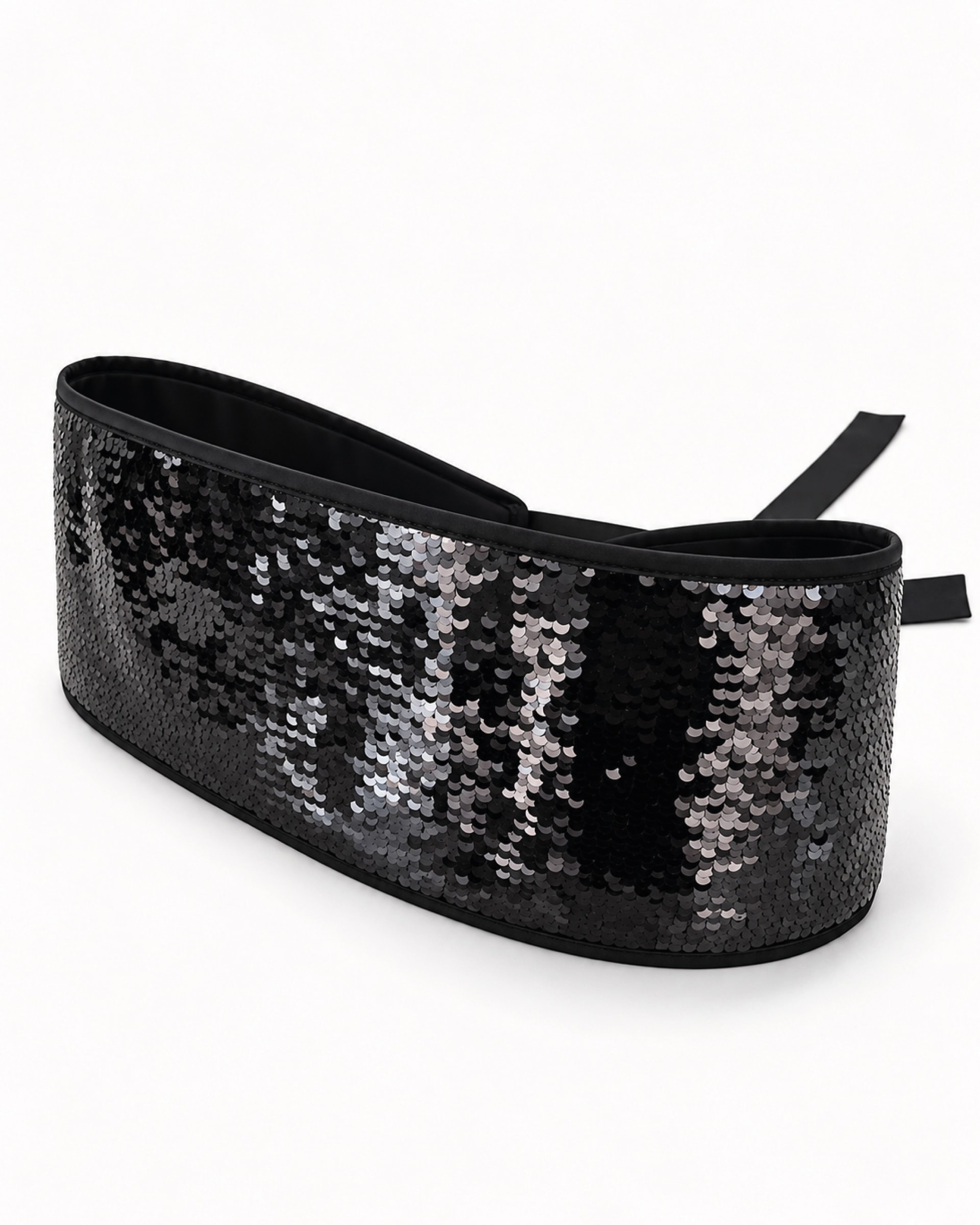 Cummerbund Paetês Preto