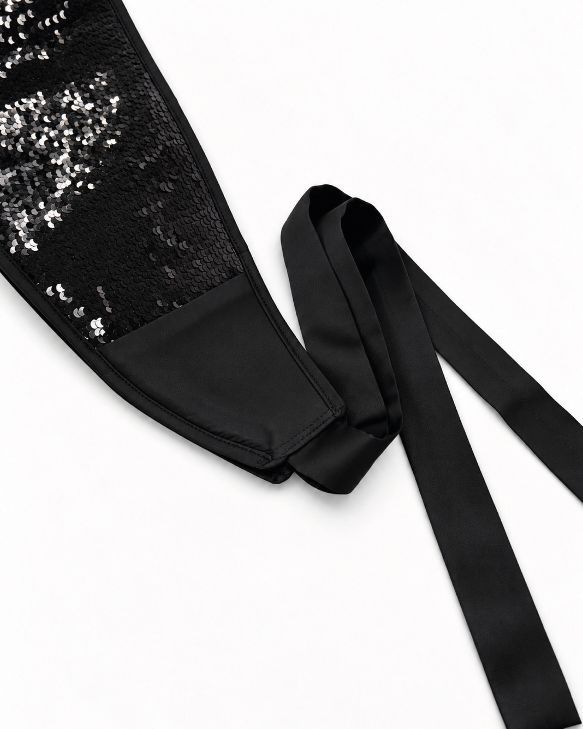 Cummerbund Paetês Preto