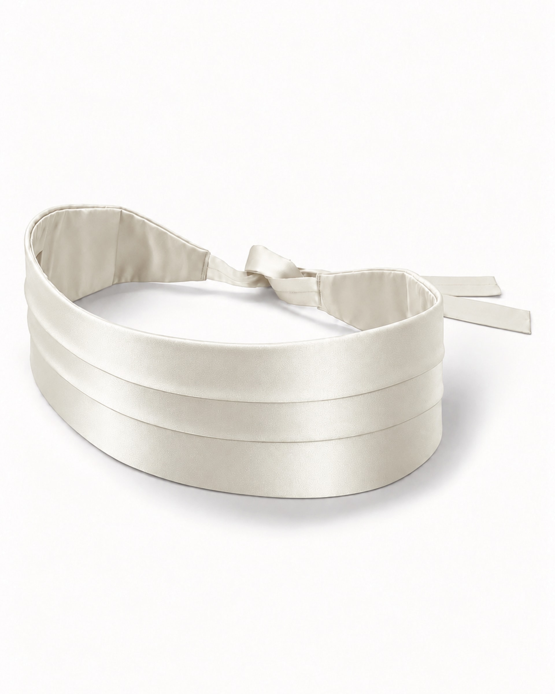 Cummerbund Cetim Off White