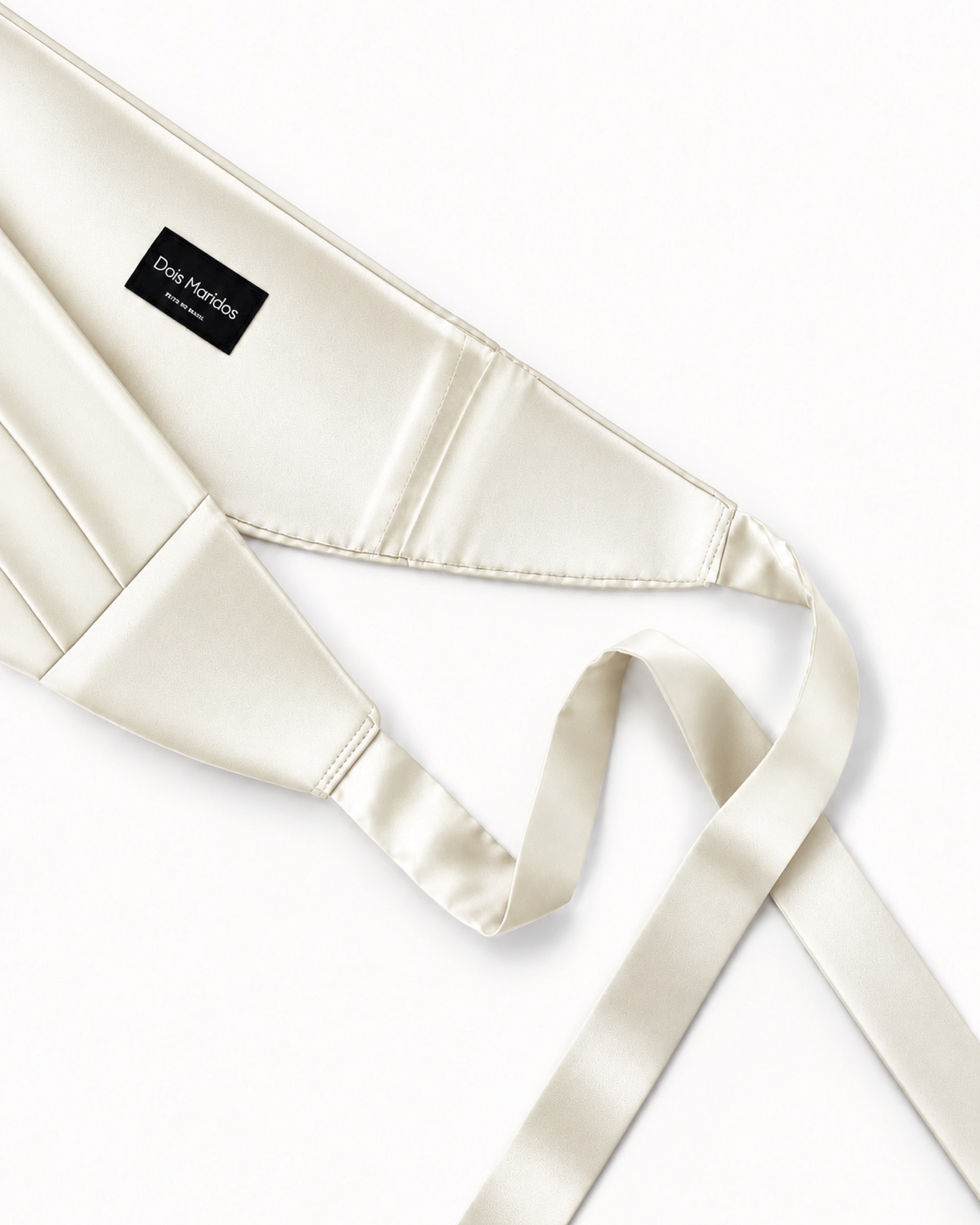 Cummerbund Cetim Off White
