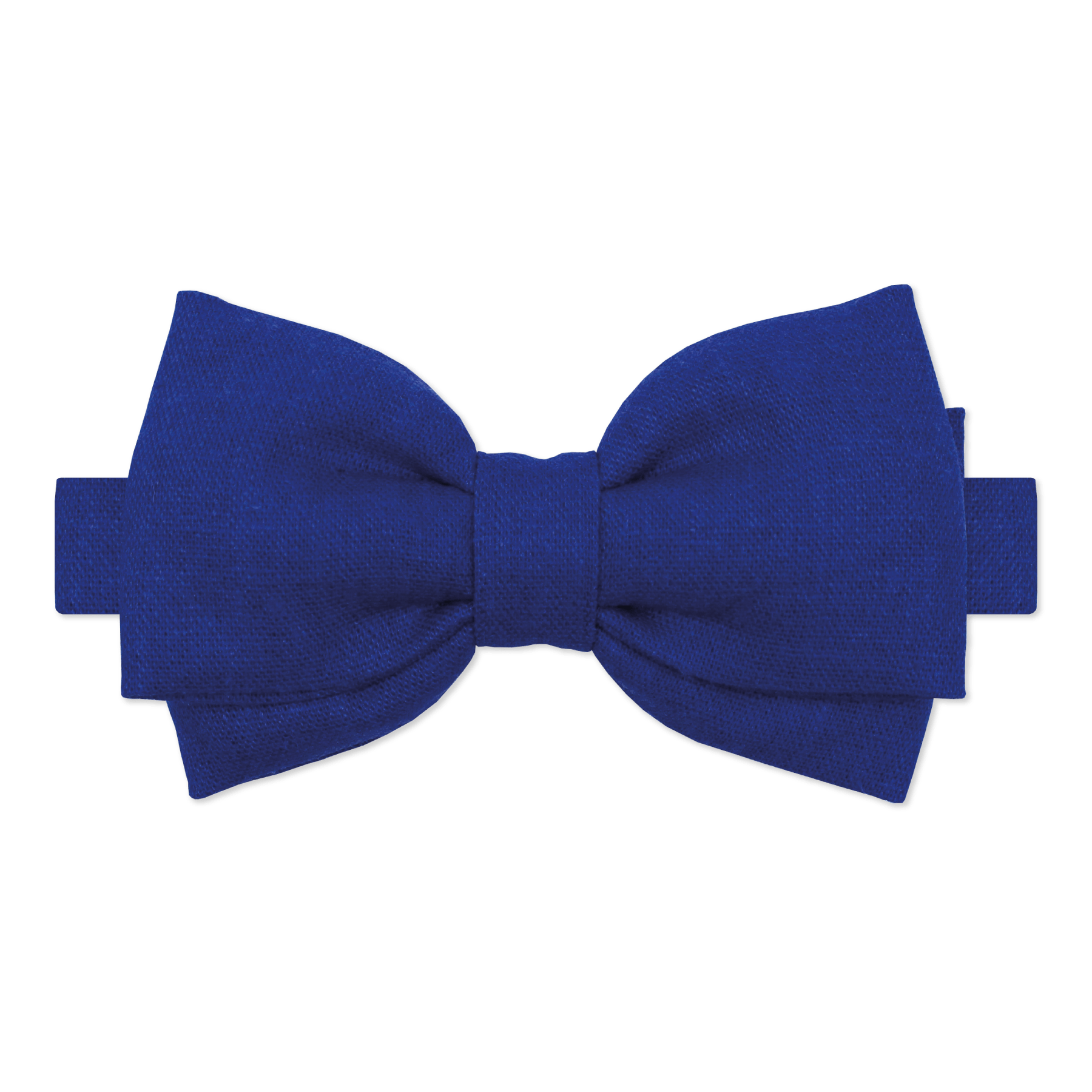 Gravata Borboleta Linho Azul Cobalto